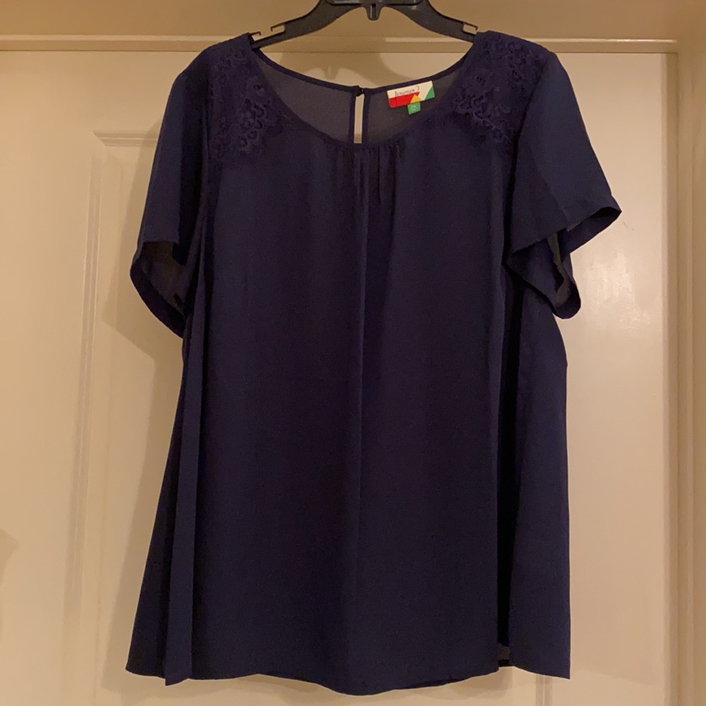 ModCloth Navy Dress Blouse- New